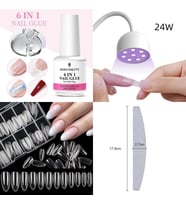 24 Watt Uv ışıklı 6in1 jel tips seti ( 4 parça )