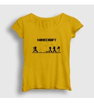 Presmono Kadın Sarı Arrows Minecraft T-Shirt 29145tt (Sarı)
