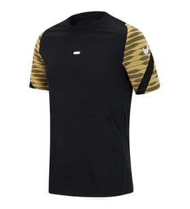 Nike Dri-Fit Strke21 Top Ss Erkek Siyah Futbol Tişört