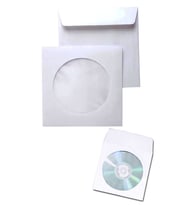 CD Zarfı Pencereli CD / DVD  Zarf Beyaz Zarf - 50 Adet