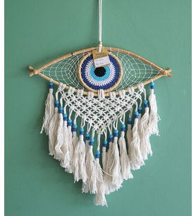 Rüya Kapanı Dream Catcher Göz Tasarımı Model 2 (Çok Renkli)