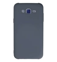 Galaxy J7 Kılıf Nano içi Kadife Silikon - Gri