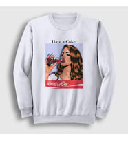 Presmono Unisex Beyaz Coke Lana Del Rey Sweatshirt 156257tt