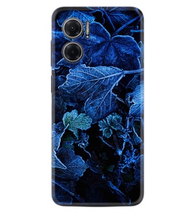 Xiaomi Redmi Note 11E Kılıf Silikon Desen Özel Seri Blue Foid 1628