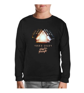 Daft Punk - 1993-2021 Siyah Çocuk Sweatshirt