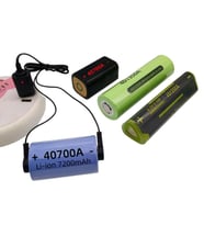 PowerMaster PM-29723 4.2V 1A Manyetik USB Şarj Kablosu Büyük Lityum Piller İçin Portatif Şarj Çözümü