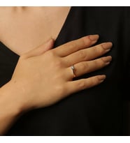 Miracle Tektaş Pırlanta Yüzük (Gümüş)