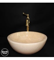 Sipahi Marble Bal Onyx Mini Yuvarlak Lavabo