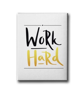 Work Hard Canvas Tablo MİND472