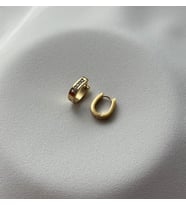 Çelik Mini Küpe (Gold)