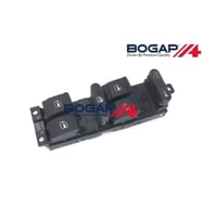 1J4959857C Cam Açma Anahtarı 4'lü Yeşil Işık - Fabia-Octavia-Superb