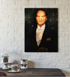 BK Home Atatürk Tasarımlı Kanvas Tablo-31