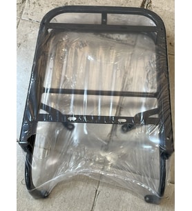 Rks Newlight 125 Kızaklı Kurye Çanta Demiri Ergoline Sürgülü Pizzacı Paket Demiri Supermoto (Siyah)