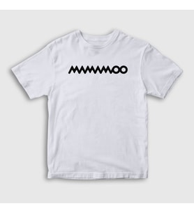Presmono Unisex Çocuk Beyaz Logo K-Pop Mamamoo T-Shirt 273650tt (Beyaz)