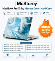 MacBook Pro 13 Mermer Desenli Kılıf A1706 A1708 A1989 A2159 A2251 A2289 A2338 M1 M2 Uyumlu İnce Hafif Sert Kapak Koruyucu Kılıf R-847