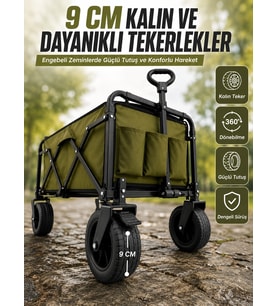 Extra Cepli Katlanabilir Wagon Arabası İle Pratik Ve Düzenli Taşıma