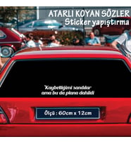 kaybettiğimi sandılar Oto ön arka cam yazıları - özlü espirili komik türkçe koyan sözler