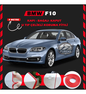 Bmw F10 Oto Araç Kapı Koruma Fitili 5metre Parlak Kırmızı Renk