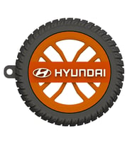 Hyundai Uyumlu Özel Tasarım Araba Anahtarlığı - Premium Hafif ve Dayanıklı Anahtarlık (Kırmızı)