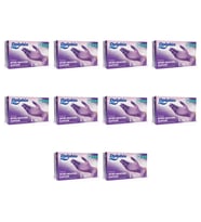 Dolphin Tek Kullanımlık Lila Nitril Eldiven - Muayne Eldiveni Large Büyük Boy - 100'lü 10 Paket