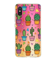 PrintiFy Xiaomi Mi 8 Pro ile Uyumlu 1mm Slim Fit Water Color 4 Baskılı Şeffaf  Kılıf