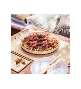 Beyaz 29 cm Temperli Mezze Sunum Tabağı, Şık ve Dayanıklı Tasarım