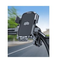 Gidon Bağlantılı Otomatik Kilitli Motorsiklet Telefon Tutucu 4.7-7.2 inç Arası Telefonlara Uyumlu