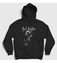Presmono Unisex Siyah Unreleased Bob Dylan Kapüşonlu Sweatshirt 301633tt