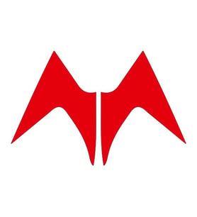 Mondial Mh Drift 2011 - 2020 Uyumlu Kırmızı Ön Siperlik Yan Sticker