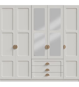 ATLANTİK MDF 5 KAPAKLI DOLAP