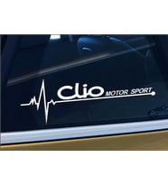 clio Nabız Kalp atışı sticker 2 adet Sağ Sol kelebek cam