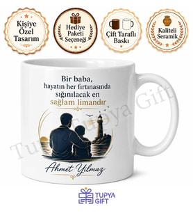 Dünyanın En İyi Babası Özel Tasarım Kupa Bardak Babalar Günü Hediyesi