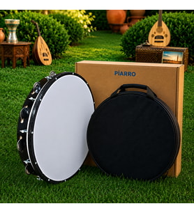Piarro Tekkat Ayarlı Zilli Def,Bendir 46cm ( Taşıma Çantası Hediyeli )