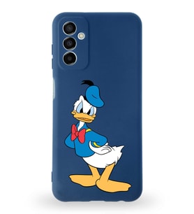 Samsung Galaxy A04s Uyumlu Lansman Kılıf Altı Kapalı İçi Kadife  Donald Duck-D Tasarımlı  Kapak (Şeffaf)