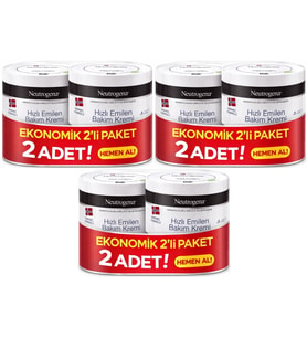 Neutrogena Norveç Formülü Hızlı Emilen Bakım Kremi 200ML+200ML 400ML Avantaj PK (3 Lü Set)
