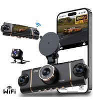 MPIA CC-69 4 Lens 3.16" IPS Ekran 5MP / Wi-Fi / TF Araç Kamerası