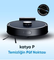 Şımart katya P Akıllı Robot Süpürge Kıl Kesici Bıçaklı Ana Fırça 8000Pa Emiş Gücü