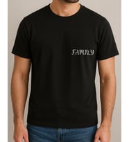 Kendin Tasarla Tişört Erkek-Aile Ağacı (Siyah)