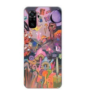 Redmi Note 10/Note 10S Uyumlu Aesthetic Desenli Şeffaf Telefon Kılıfı