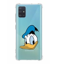 Samsung Galaxy A51  Köşe Korumalı Antişok Kapak Donald Duck Tasarımlı Şeffaf  Kılıf