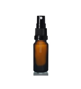 10ml kahverengi cam, siyah sprey başlıklı şişe, 12 adet, cam şişe, sprey şişesi, ecza şişesi, dropper şişe, medikal şişe