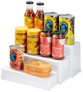1 kutu düzenleyici ShelfSteps düzenleyici, plastik, beyaz