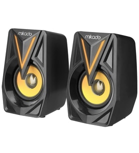 MIKADO MD-S23 GLARE 6W 1+1 Masaüstü RGB Aydınlatma USB Siyah Kasa Speaker(1923) - SSSSSS2049-524