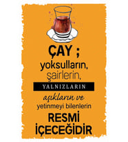 Çay Ve Kahve Temalı Retro Ahşap Poster