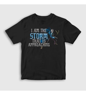 Presmono Unisex Çocuk Siyah Storm Approaching Dante Devil My Cry T-Shirt 534171tt