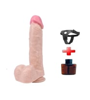 OdinsShop 22 cm Belden Bağlamalı Realistik Vantuzlu Dildo Penis