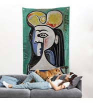 Pablo Picasso - Jaqueline Roque Portre Duvar Örtüsü-8087