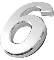 Yapışkanlı Kapı Numarası Küçük Boy 50 mm 5 cm Numara 6 Rakam Altı Sayısı Krom Renk Numaralar 1 Adet