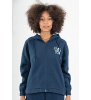 Maraton Comfort Kadın Kapüşonlu Navy Tracktop