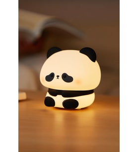 RGB Işıklı Dokunmatik Panda Gece Lambası Silikon Yumuşak Malzeme, Renk Değiştiren Çocuk Gece Lambası